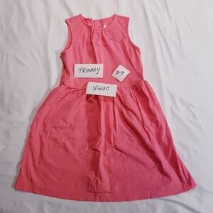Primary girks size 8-9 pink dress, has pockets